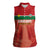 Custom Football Guadeloupe Red Women Sleeveless Polo Shirt Les Gwada Boy Go Champions