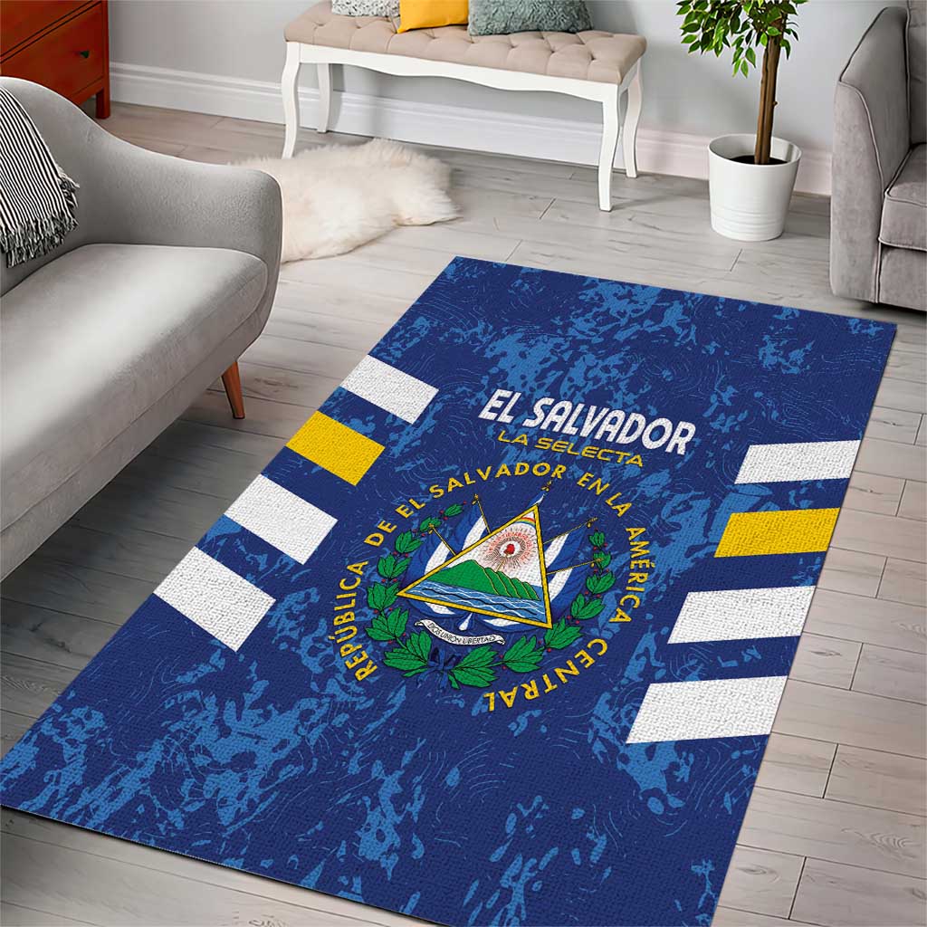 El Salvador Football Area Rug La Selecta Go Champions