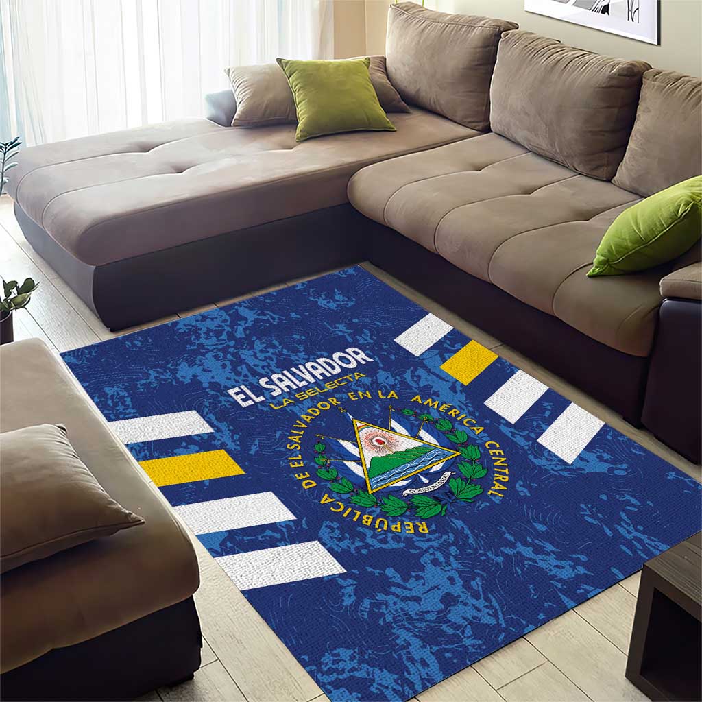 El Salvador Football Area Rug La Selecta Go Champions