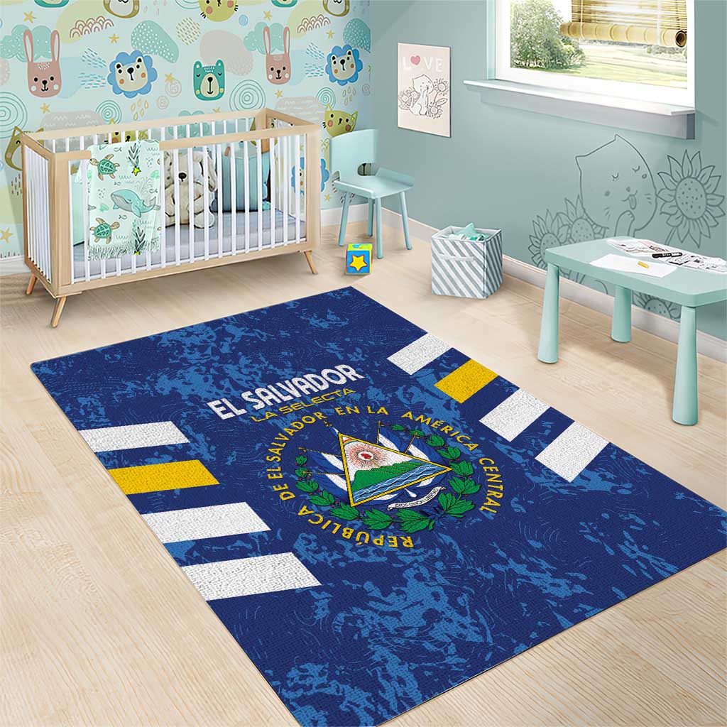 El Salvador Football Area Rug La Selecta Go Champions