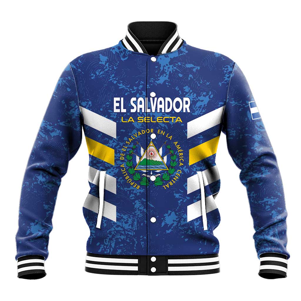 Custom El Salvador Football Baseball Jacket La Selecta Go Champions