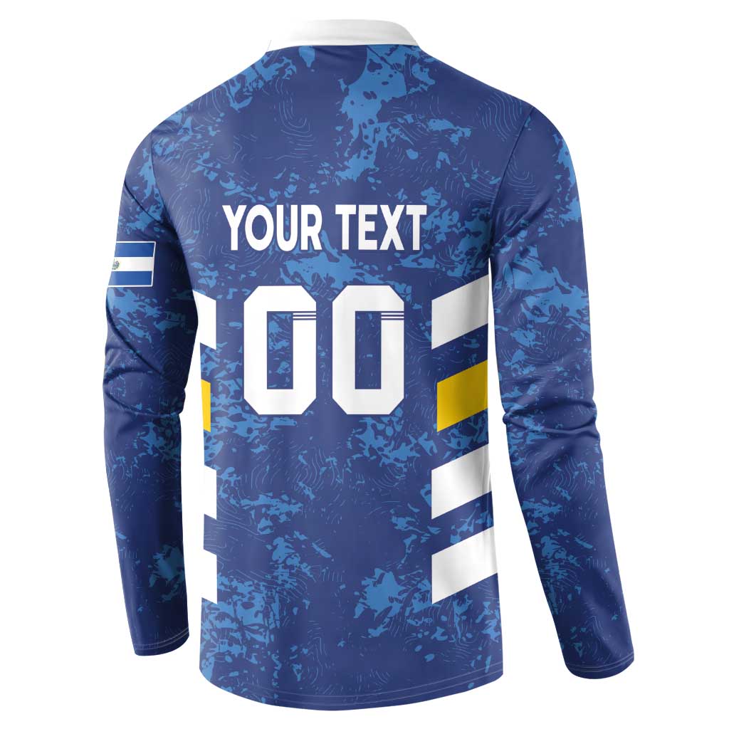 Custom El Salvador Football Button Sweatshirt La Selecta Go Champions