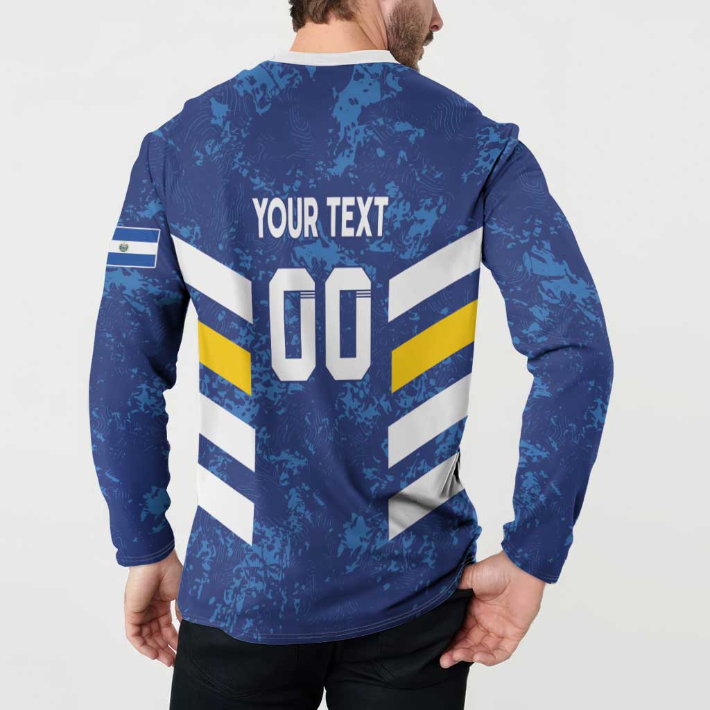 Custom El Salvador Football Button Sweatshirt La Selecta Go Champions