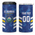 Custom El Salvador Football 4 in 1 Can Cooler Tumbler La Selecta Go Champions