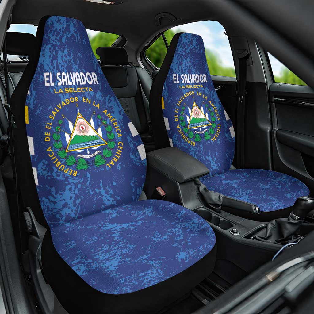 El Salvador Football Car Seat Cover La Selecta Go Champions