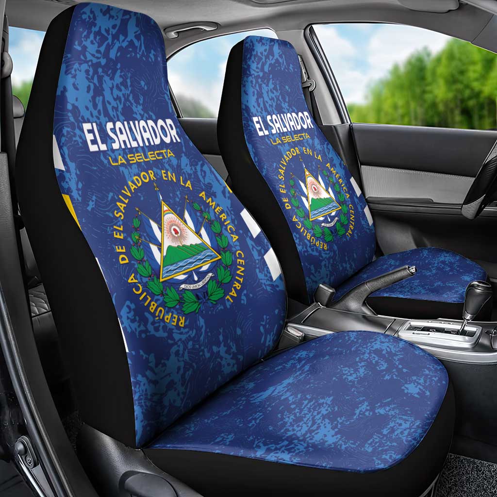El Salvador Football Car Seat Cover La Selecta Go Champions