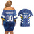 Custom El Salvador Football Couples Matching Off Shoulder Short Dress and Hawaiian Shirt La Selecta Go Champions