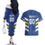 Custom El Salvador Football Couples Matching Off The Shoulder Long Sleeve Dress and Hawaiian Shirt La Selecta Go Champions