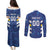 Custom El Salvador Football Couples Matching Puletasi and Long Sleeve Button Shirt La Selecta Go Champions