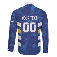 Custom El Salvador Football Family Matching Long Sleeve Bodycon Dress and Hawaiian Shirt La Selecta Go Champions