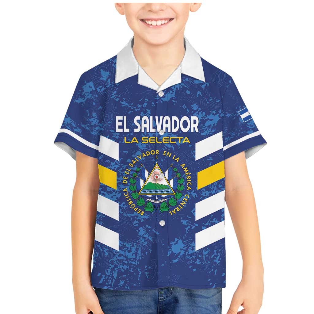 Custom El Salvador Football Family Matching Mermaid Dress and Hawaiian Shirt La Selecta Go Champions