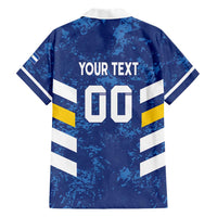 Custom El Salvador Football Family Matching Short Sleeve Bodycon Dress and Hawaiian Shirt La Selecta Go Champions