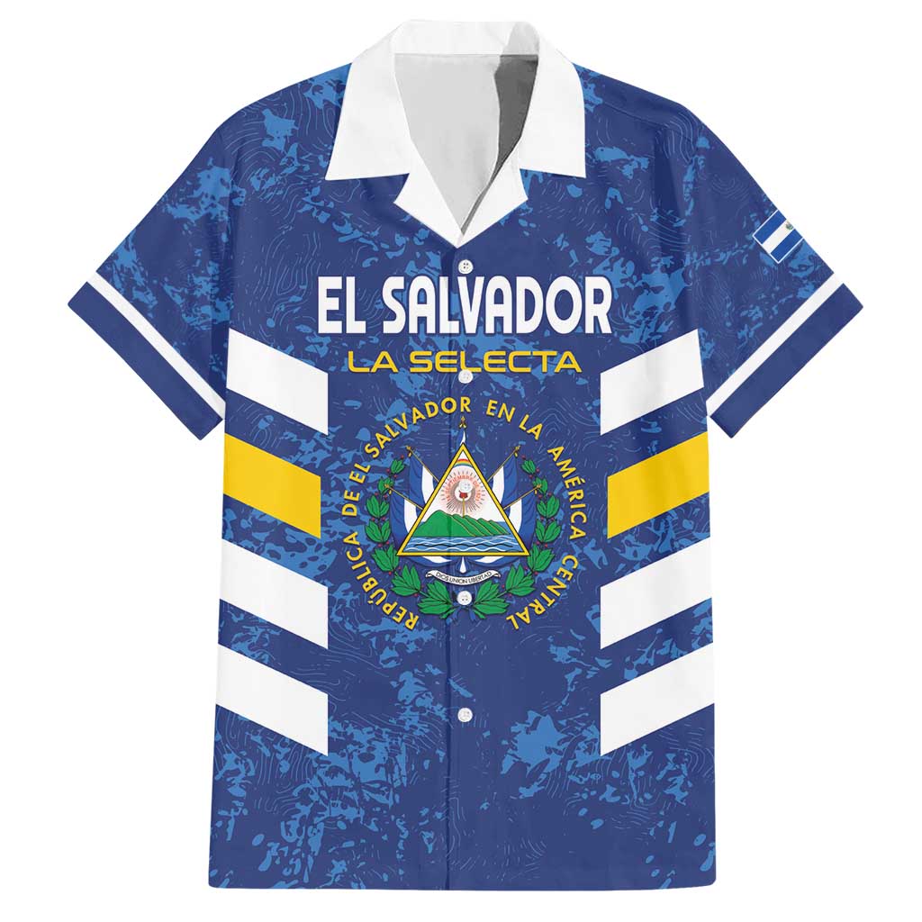 Custom El Salvador Football Hawaiian Shirt La Selecta Go Champions