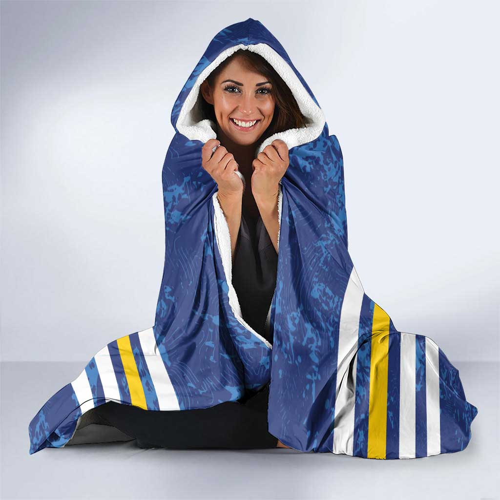 El Salvador Football Hooded Blanket La Selecta Go Champions