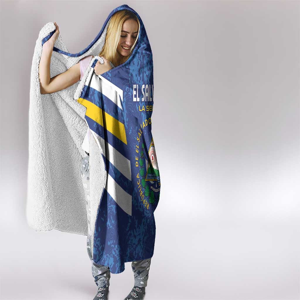 El Salvador Football Hooded Blanket La Selecta Go Champions