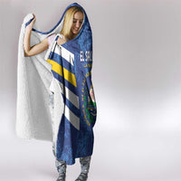 El Salvador Football Hooded Blanket La Selecta Go Champions