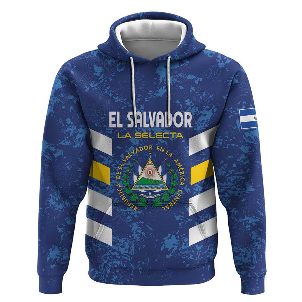 Custom El Salvador Football Hoodie La Selecta Go Champions