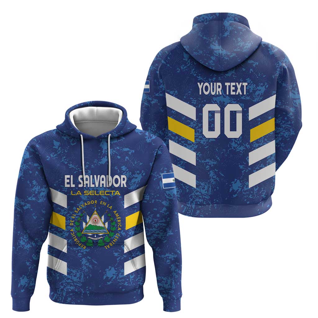Custom El Salvador Football Hoodie La Selecta Go Champions