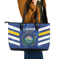 El Salvador Football Leather Tote Bag La Selecta Go Champions