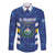 Custom El Salvador Football Long Sleeve Button Shirt La Selecta Go Champions