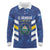 Custom El Salvador Football Long Sleeve Polo Shirt La Selecta Go Champions