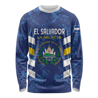 Custom El Salvador Football Long Sleeve Shirt La Selecta Go Champions