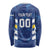 Custom El Salvador Football Long Sleeve Shirt La Selecta Go Champions