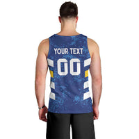 Custom El Salvador Football Men Tank Top La Selecta Go Champions