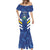 Custom El Salvador Football Mermaid Dress La Selecta Go Champions