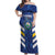 Custom El Salvador Football Off Shoulder Maxi Dress La Selecta Go Champions