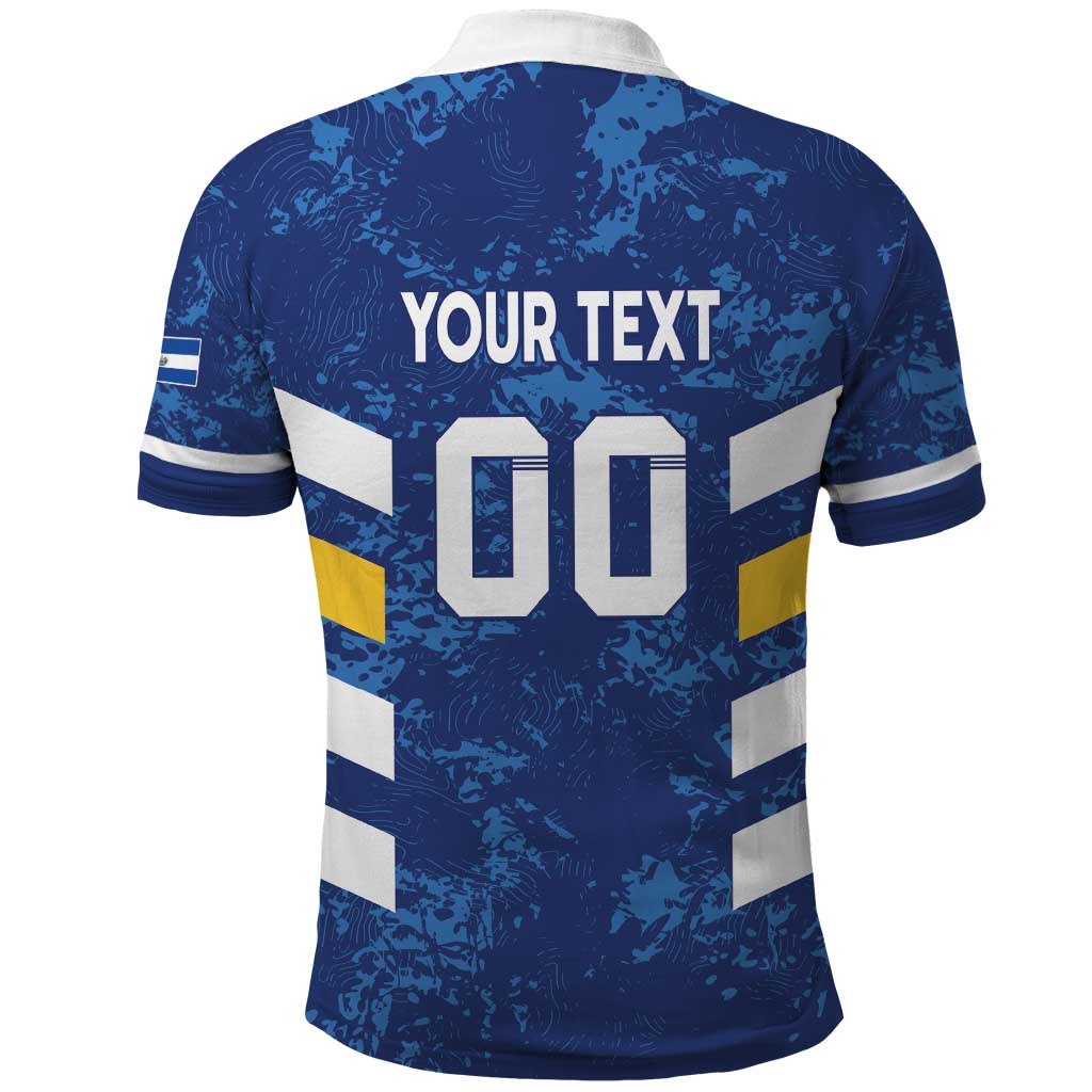 Custom El Salvador Football Polo Shirt La Selecta Go Champions
