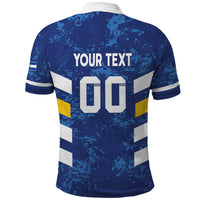 Custom El Salvador Football Polo Shirt La Selecta Go Champions