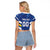 Custom El Salvador Football Raglan Cropped T Shirt La Selecta Go Champions