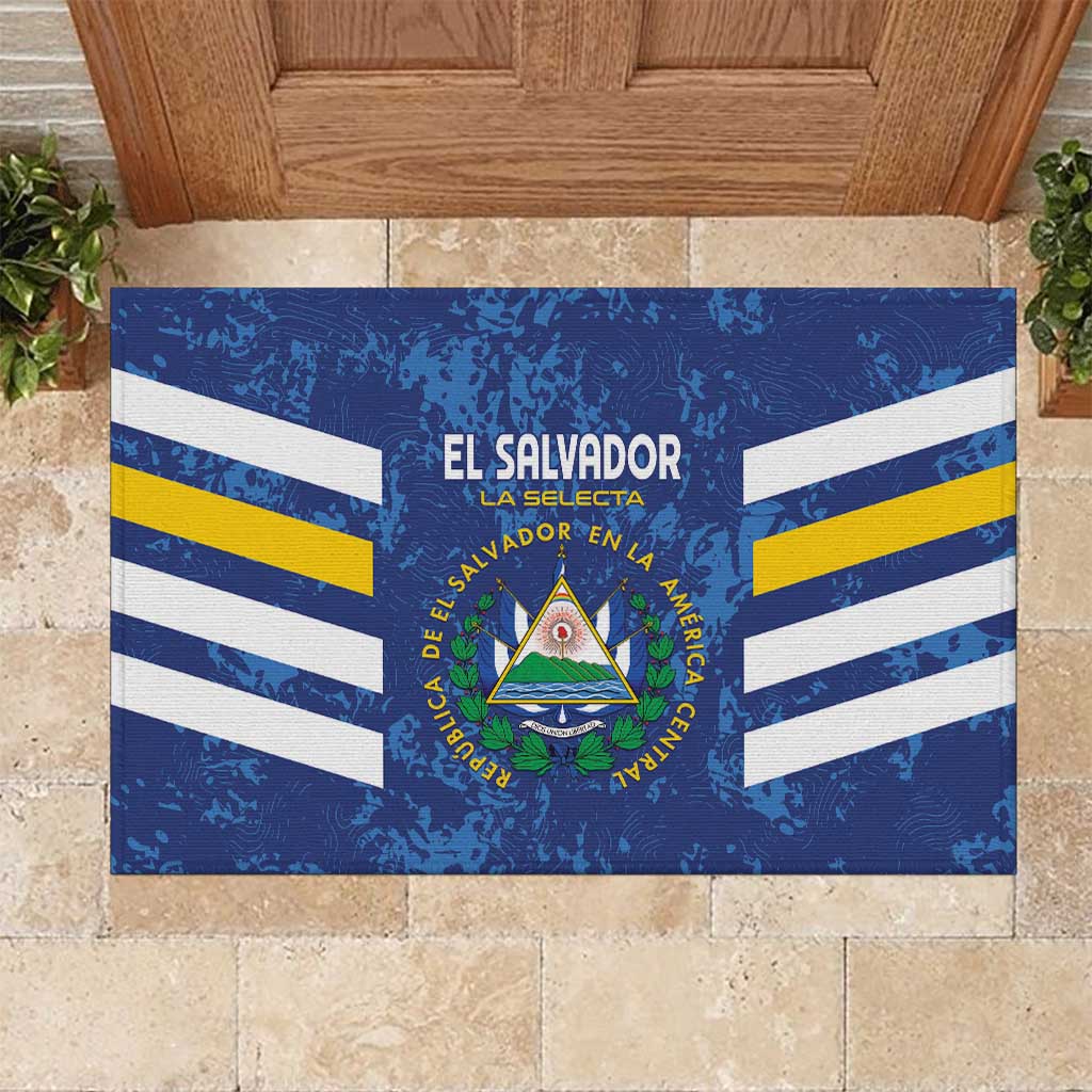 El Salvador Football Rubber Doormat La Selecta Go Champions