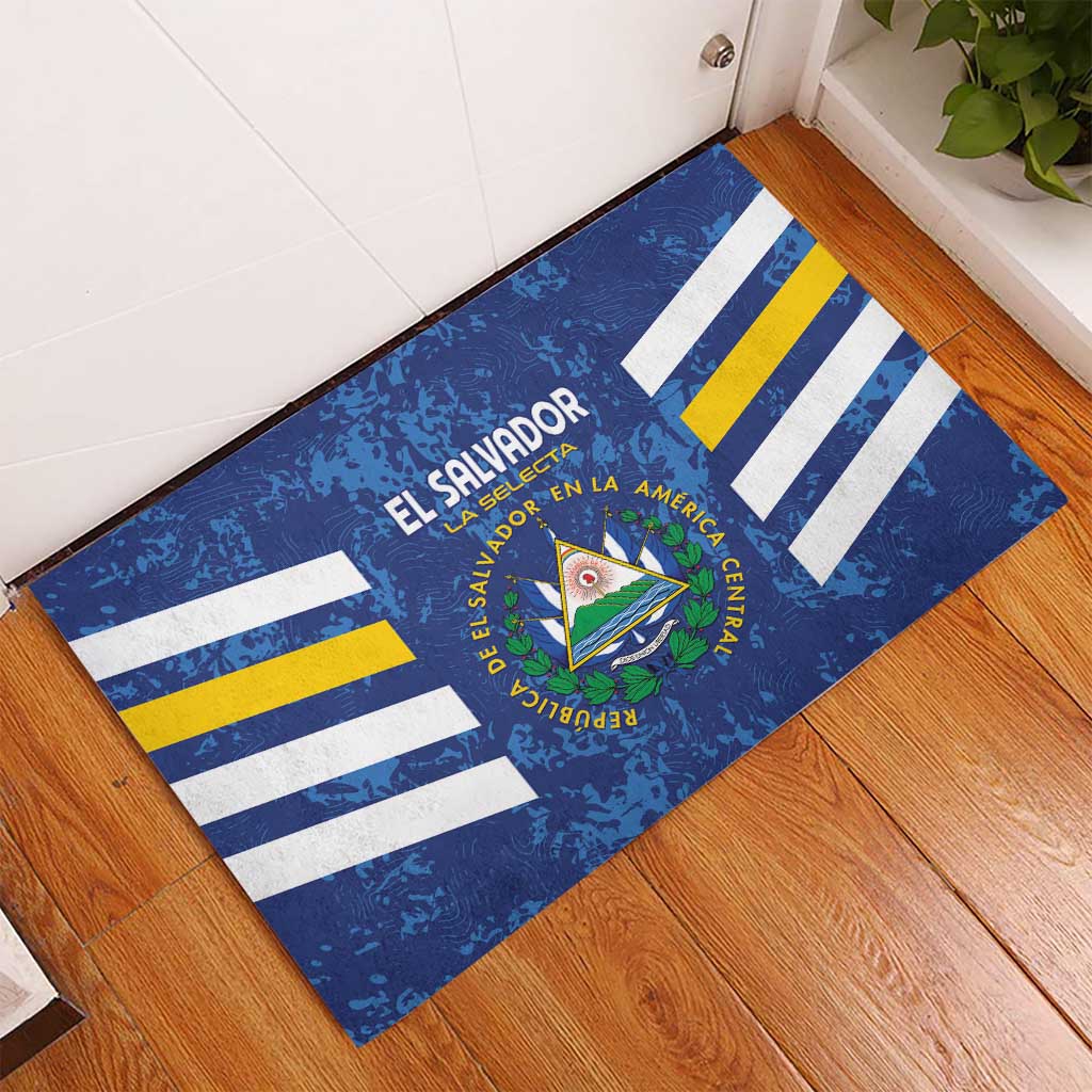 El Salvador Football Rubber Doormat La Selecta Go Champions