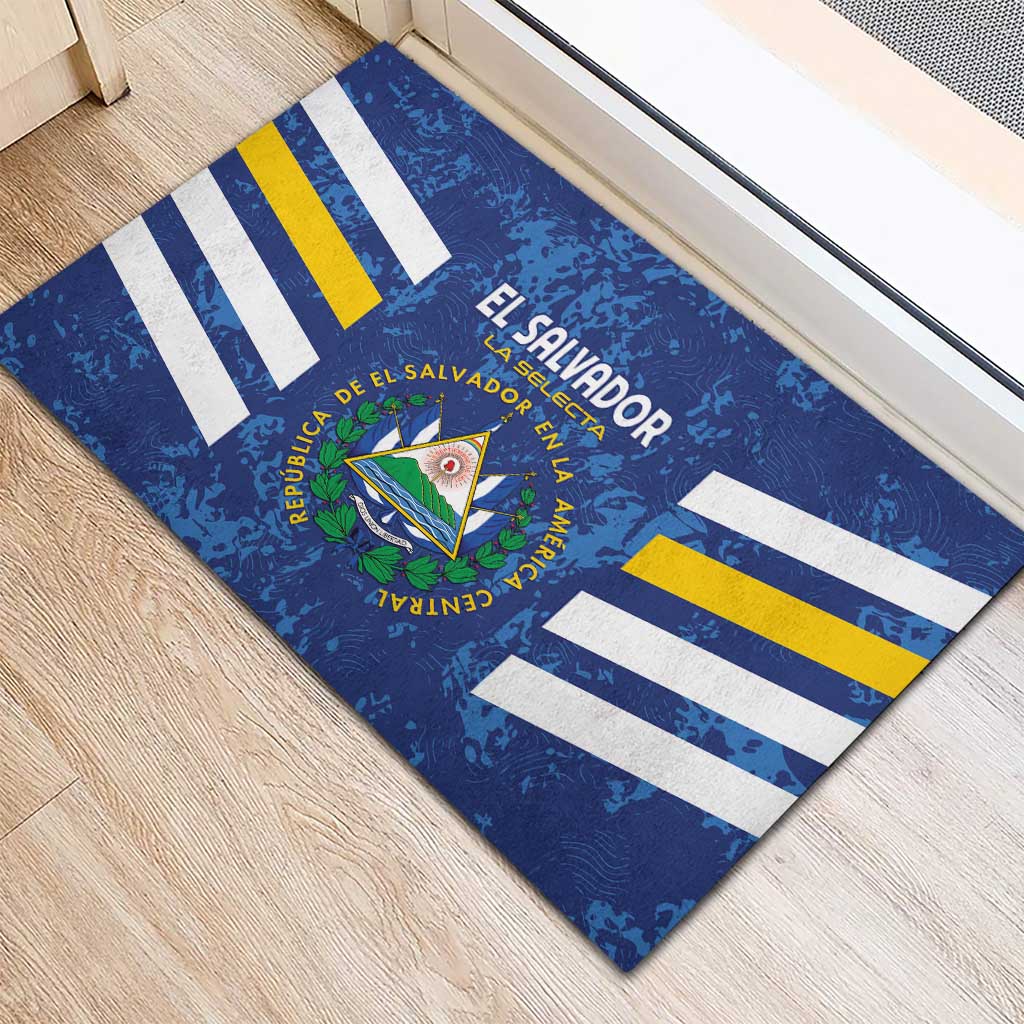 El Salvador Football Rubber Doormat La Selecta Go Champions