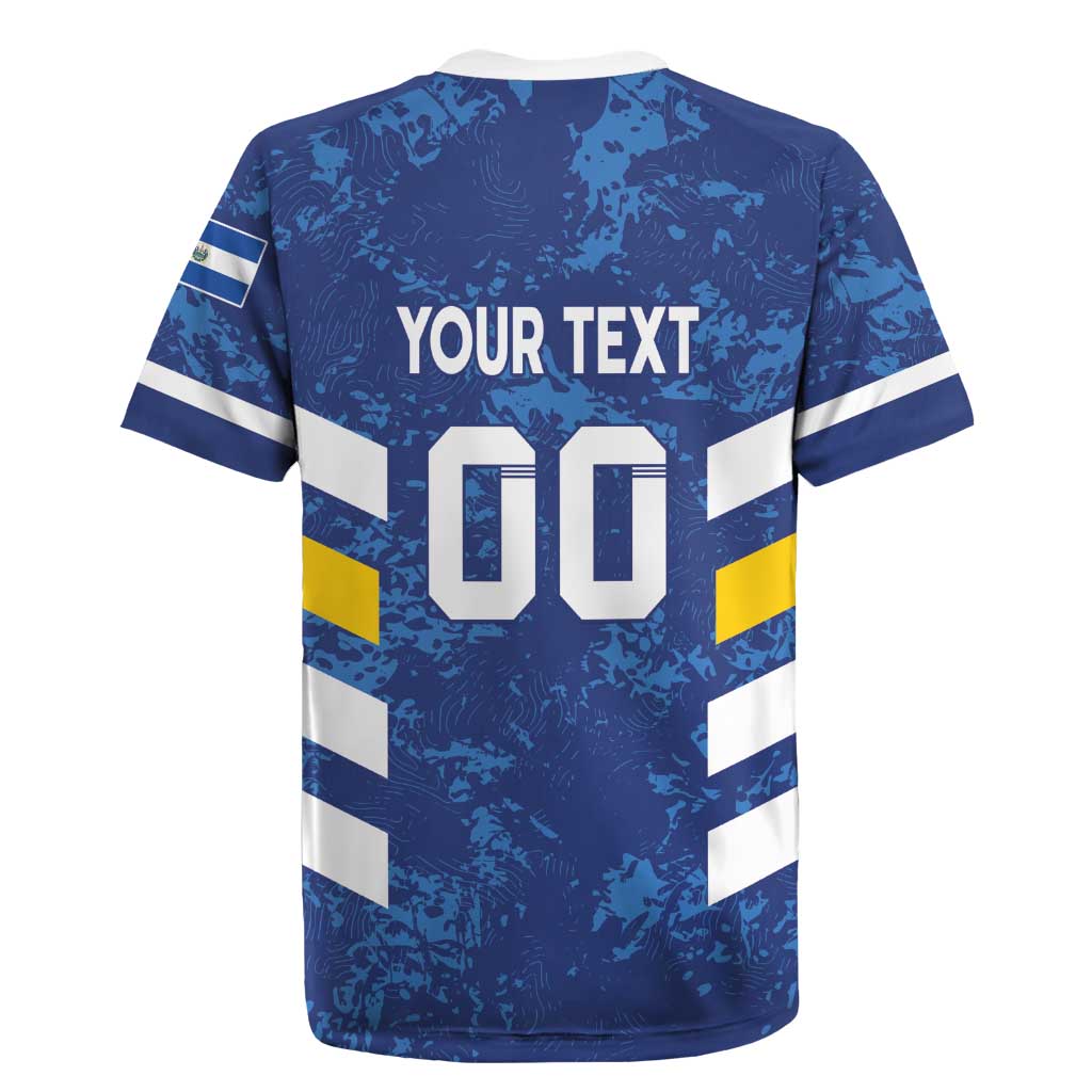 Custom El Salvador Football Rugby Jersey La Selecta Go Champions