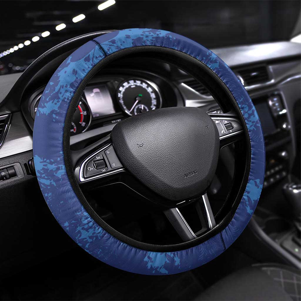 El Salvador Football Steering Wheel Cover La Selecta Go Champions