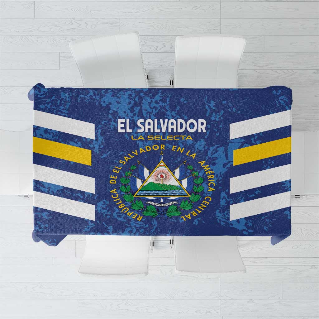 El Salvador Football Tablecloth La Selecta Go Champions