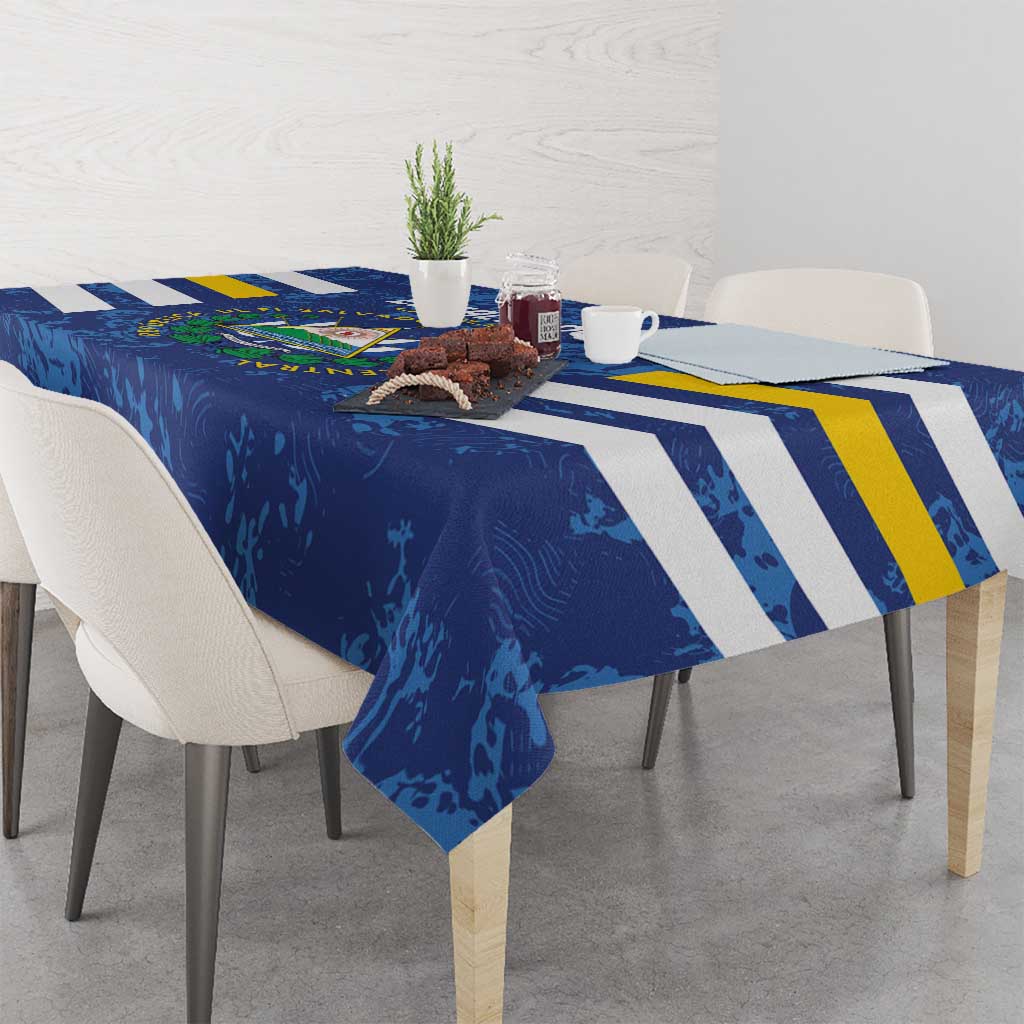 El Salvador Football Tablecloth La Selecta Go Champions