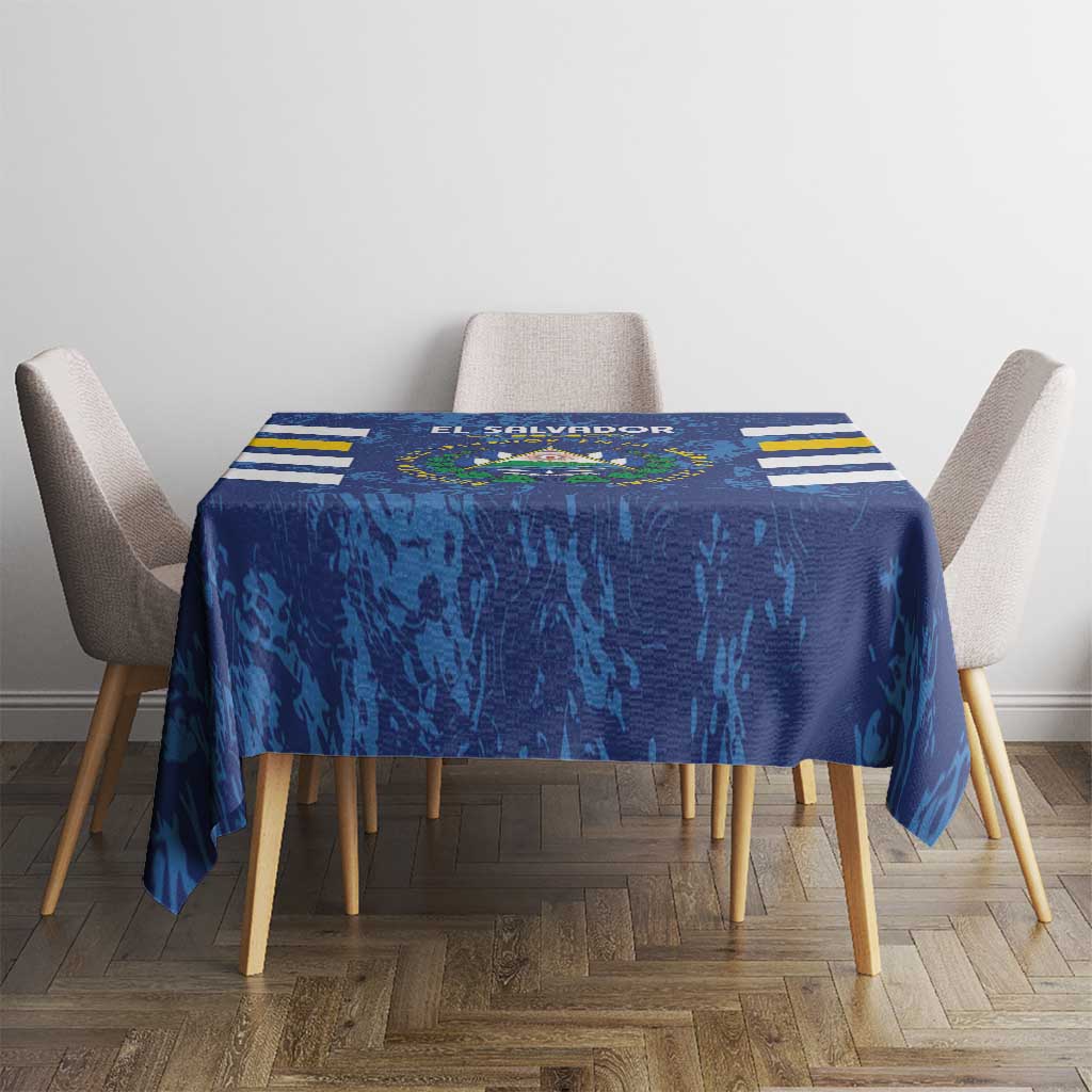 El Salvador Football Tablecloth La Selecta Go Champions