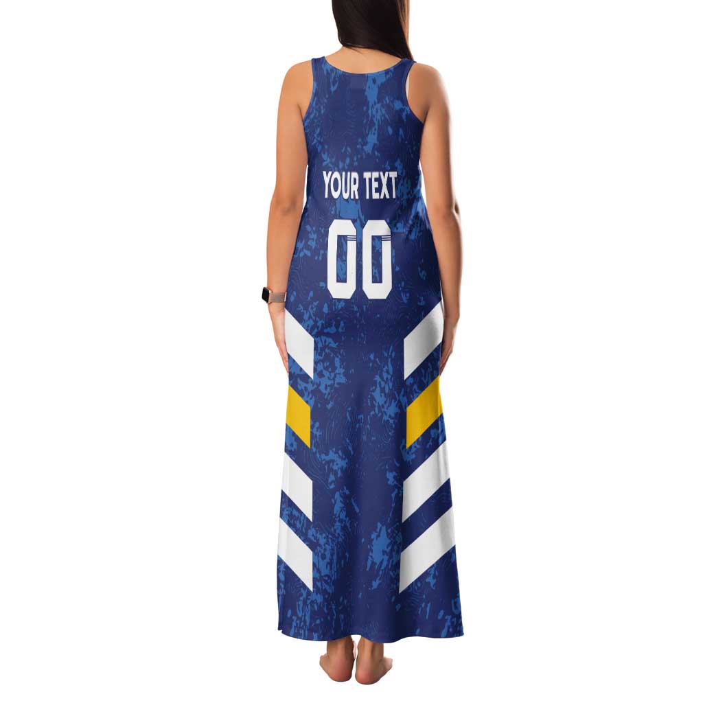 Custom El Salvador Football Tank Maxi Dress La Selecta Go Champions