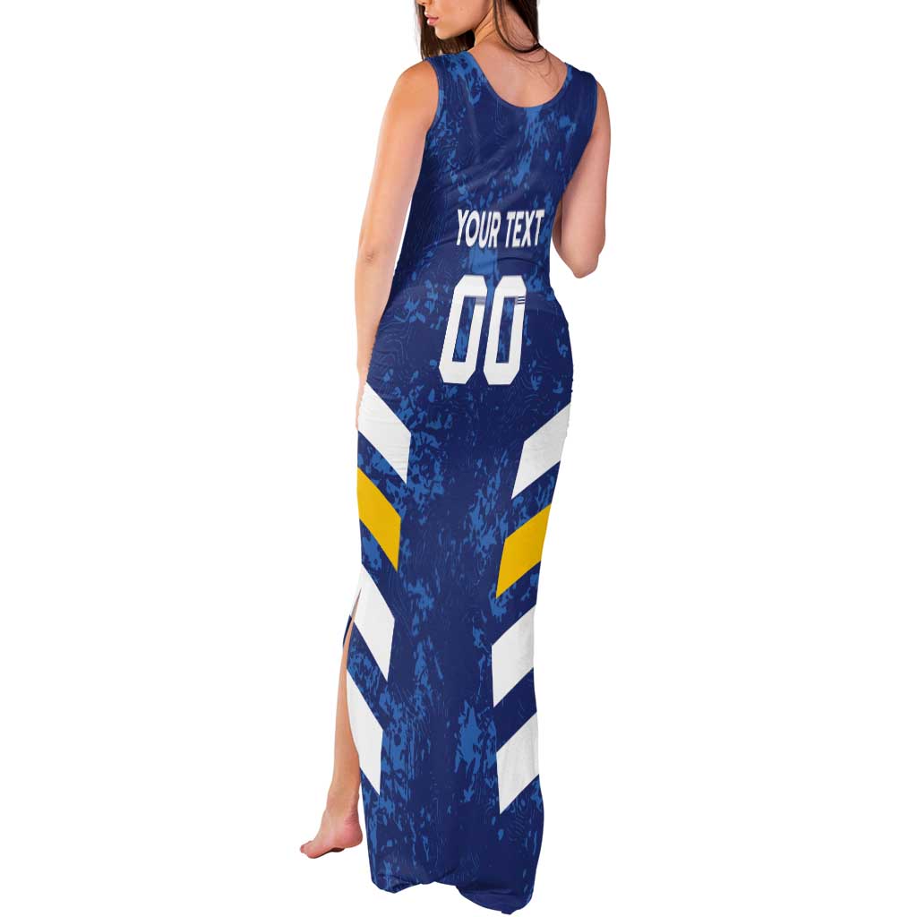Custom El Salvador Football Tank Maxi Dress La Selecta Go Champions