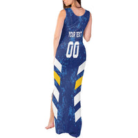 Custom El Salvador Football Tank Maxi Dress La Selecta Go Champions