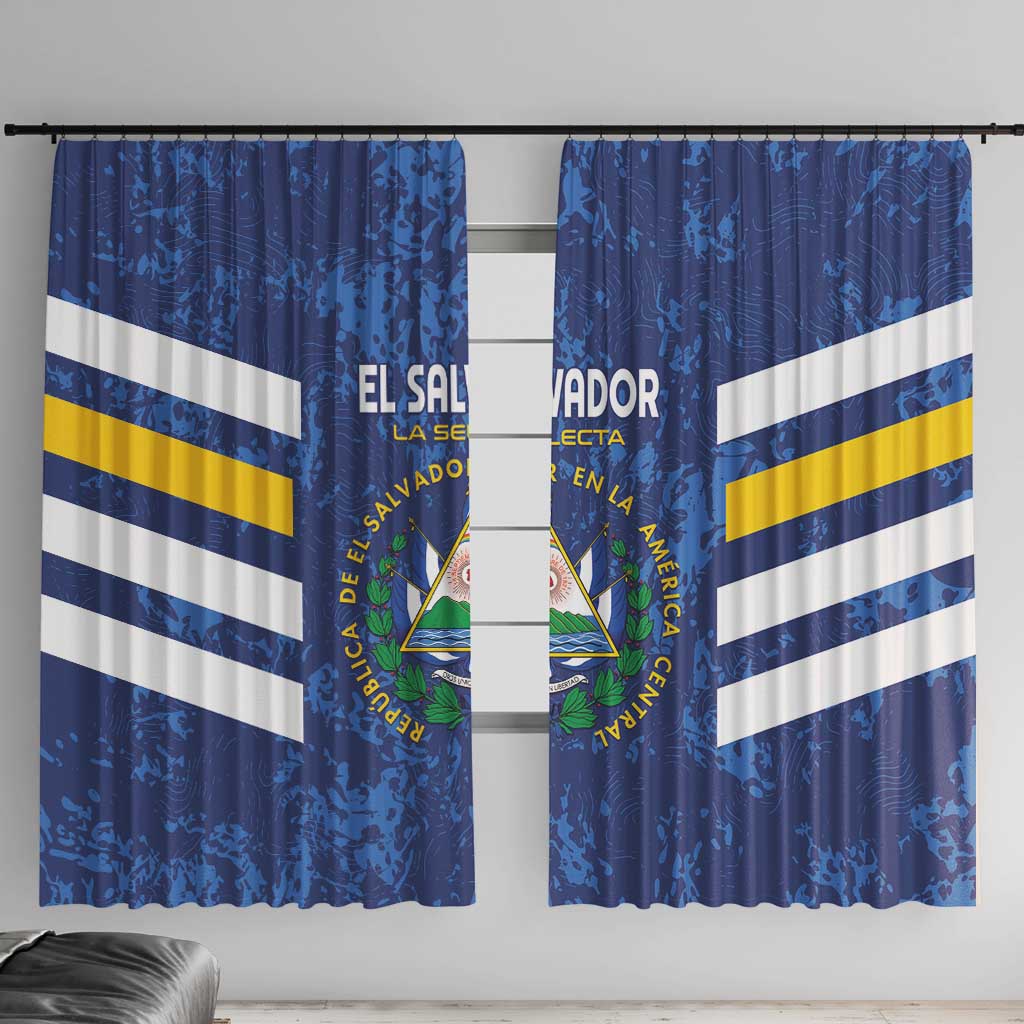 El Salvador Football Window Curtain La Selecta Go Champions