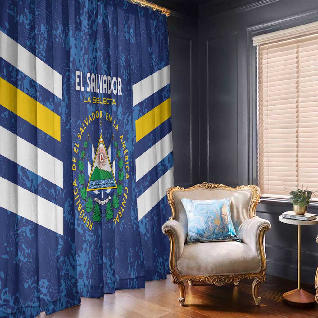 El Salvador Football Window Curtain La Selecta Go Champions