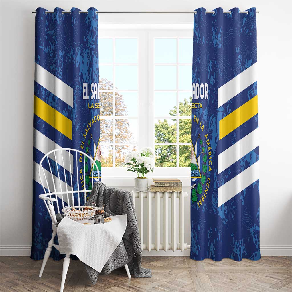 El Salvador Football Window Curtain La Selecta Go Champions