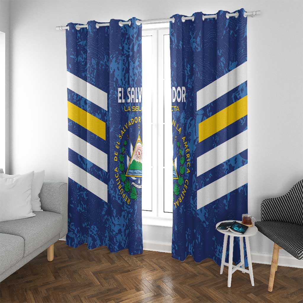 El Salvador Football Window Curtain La Selecta Go Champions