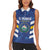 Custom El Salvador Football Women Sleeveless Polo Shirt La Selecta Go Champions