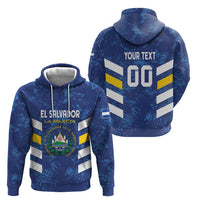 Custom El Salvador Football Zip Hoodie La Selecta Go Champions